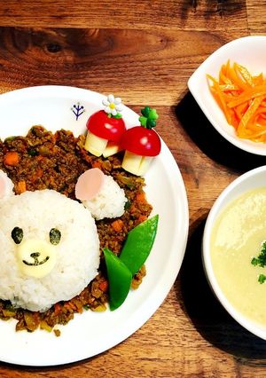 お誕生日プレート（3歳）-レシピのメイン写真