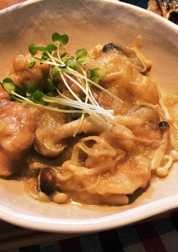 鶏肉とキノコのみぞれ煮-レシピのメイン写真