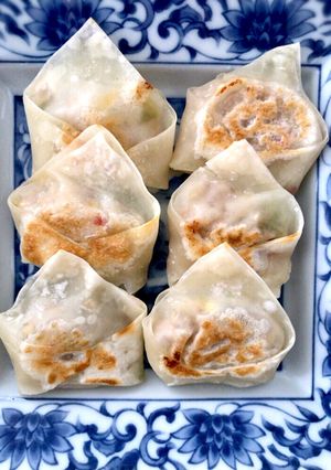 超時短!材料3つの焼きワンタン-レシピのメイン写真
