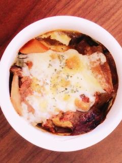 カレーリメイク 鶏むね焼きカレー-レシピのメイン写真
