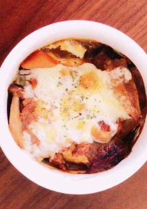 カレーリメイク 鶏むね焼きカレー-レシピのメイン写真