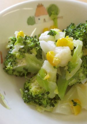 花野菜サラダ【保育園給食】-レシピのメイン写真