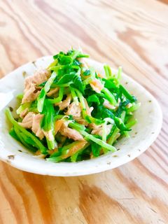 豆苗とツナの即席あえ-レシピのメイン写真