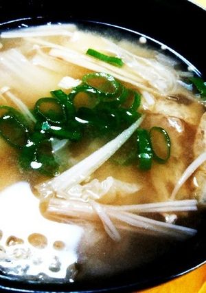冬に春が到来！ウドと白菜のお味噌汁-レシピのメイン写真