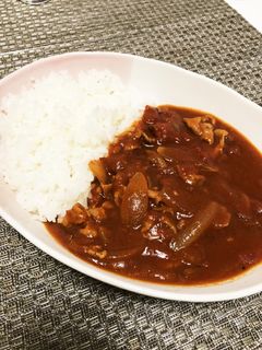 ルーがいらない!!トマト缶でハヤシライス-レシピのメイン写真