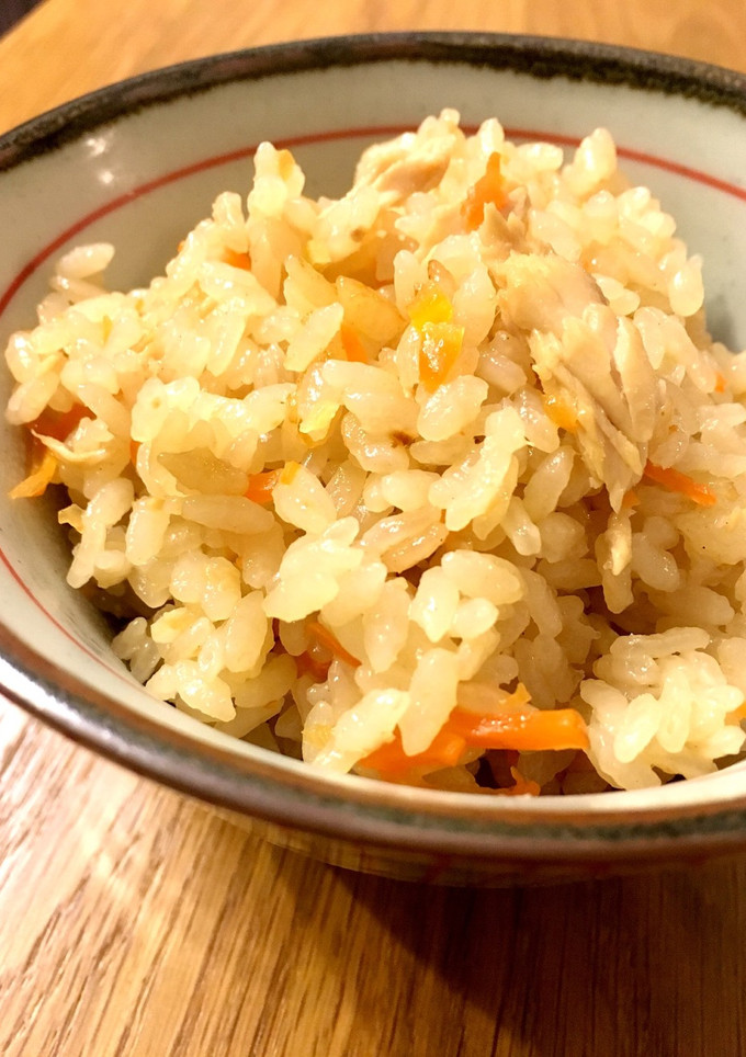 ツナと人参の炊き込みご飯-レシピのメイン写真