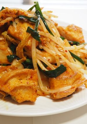車麩でカサ増し！豚キムチ-レシピのメイン写真