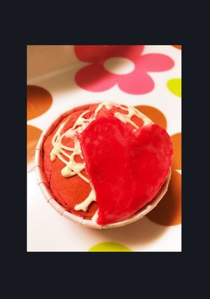 かんたん！レッドなカップケーキ-レシピのメイン写真