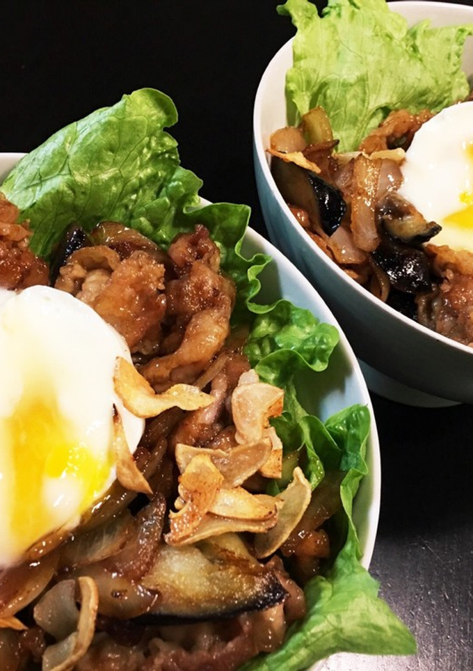 たっぷり豚焼肉丼（焼肉のタレ使用）-レシピのメイン写真
