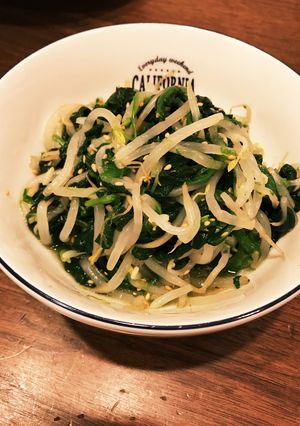 レンジで簡単ほうれん草ともやしのおひたし-レシピのメイン写真
