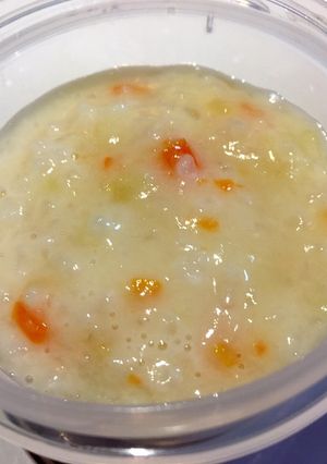 離乳食中期✿豆乳野菜がゆ✿-レシピのメイン写真
