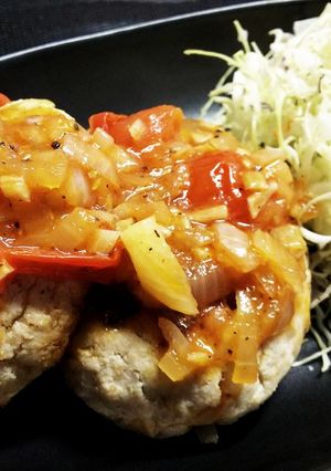 おからハンバーグ(トマトソース)-レシピのメイン写真