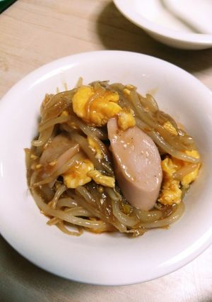 材料3つで節約！もやしと魚ニソの卵あん-レシピのメイン写真