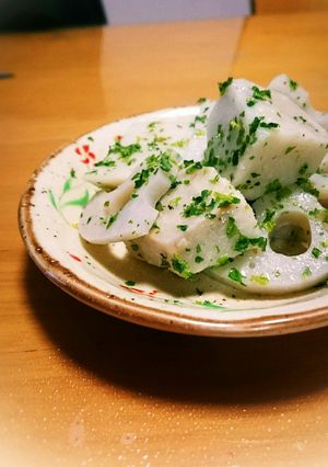 レンジだけ!里芋れんこん❣のり塩バター-レシピのメイン写真