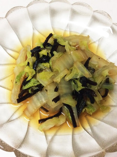 時短!簡単!白菜と塩昆布の煮びたし-レシピのメイン写真