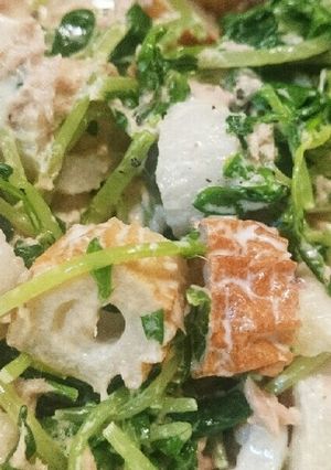 豆苗ちくわサラダ-レシピのメイン写真