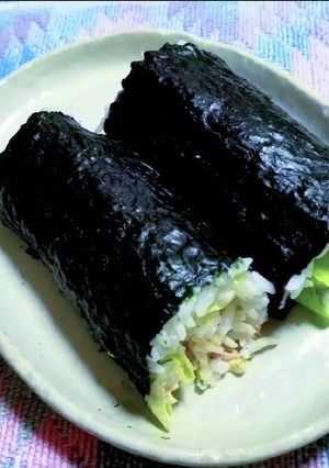 家にある材料だけで✿恵方サラダ巻き-レシピのメイン写真