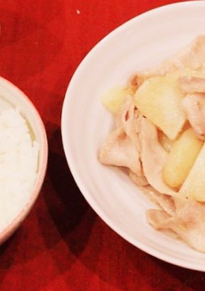 豚バラとじゃがいもの柚子胡椒炒め-レシピのメイン写真