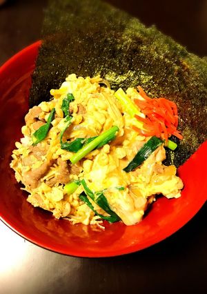 海苔香る『牛肉と鶏肉の生姜丼』簡単です★-レシピのメイン写真