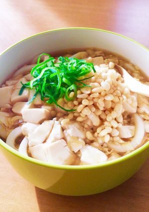 豆腐と卵のとろみうどん❤減量中や夜食にも-レシピのメイン写真