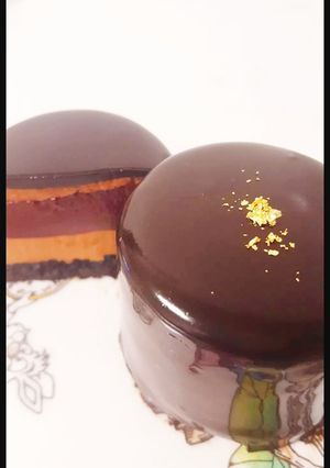 フランボワーズのジュレ入りチョコムース-レシピのメイン写真