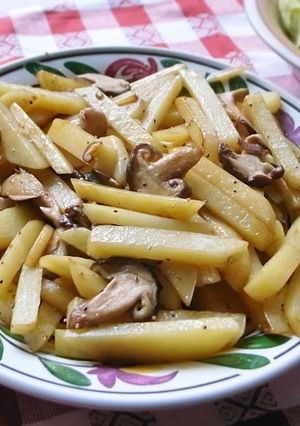 じゃが芋と椎茸のバター醤油炒め-レシピのメイン写真