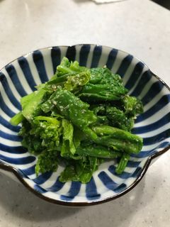 簡単!材料も3つだけ!菜の花の胡麻和え-レシピのメイン写真