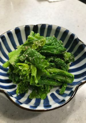 簡単！材料も３つだけ！菜の花の胡麻和え-レシピのメイン写真