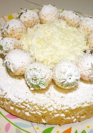 バレンタインホワイト苺のチョコケーキ-レシピのメイン写真