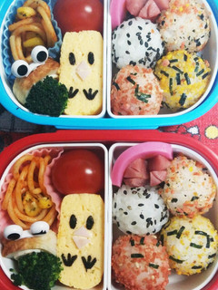幼稚園(年少)双子のお弁当15-レシピのメイン写真