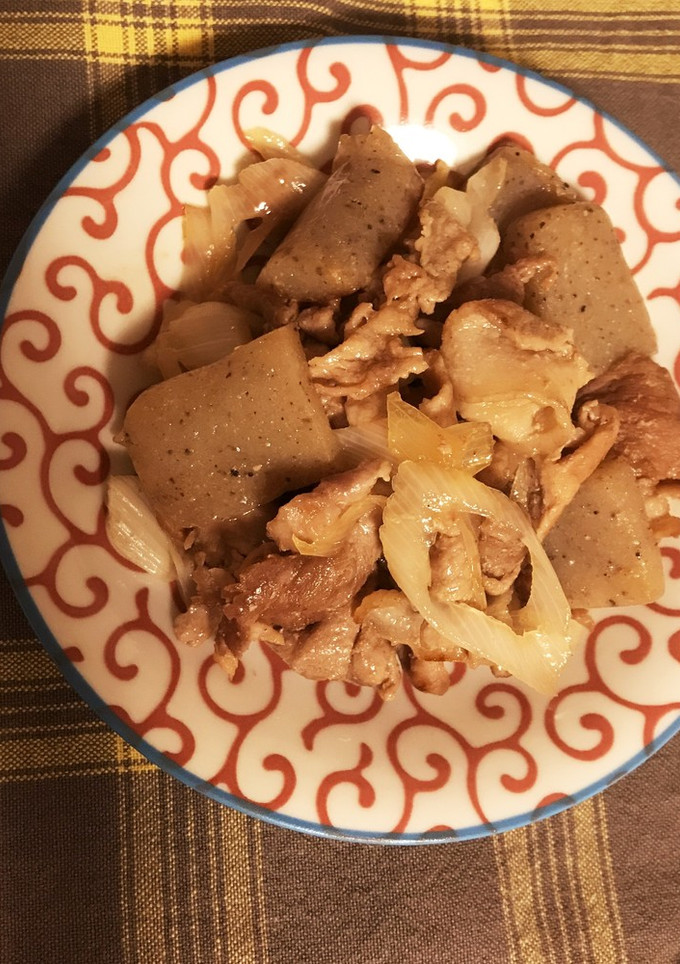 豚こま肉とこんにゃくの炒め物-レシピのメイン写真