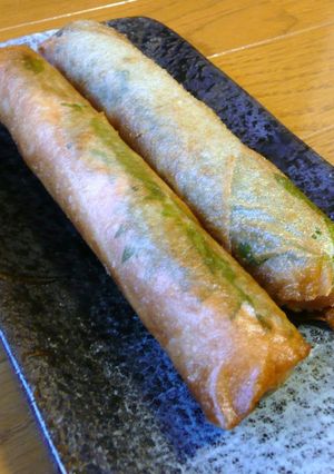 シソ香る♪おさかな春巻き-レシピのメイン写真