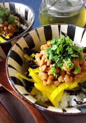 納豆茶漬け-レシピのメイン写真