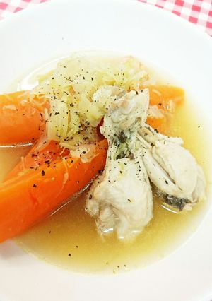 簡単♪にんじん鶏肉のコンソメスープ-レシピのメイン写真
