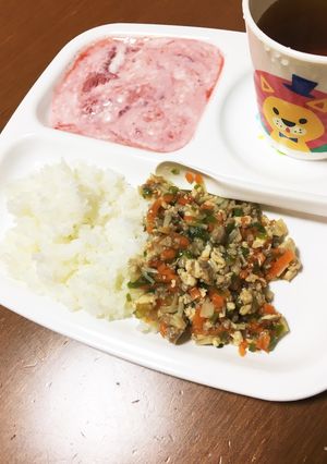 幼児食に！お野菜しっかり和ガパオライス-レシピのメイン写真