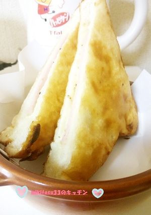 食パンで作る！ハム＆チーズ揚げパン-レシピのメイン写真