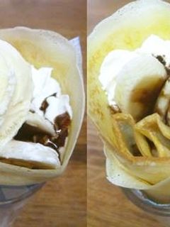 おやつにチョコバナナアイスクレープ♪-レシピのメイン写真