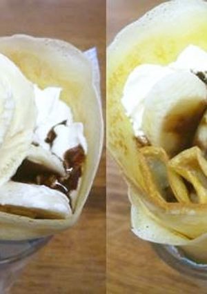 おやつにチョコバナナアイスクレープ♪-レシピのメイン写真