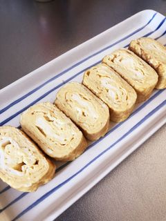 マヨ入り☆麺つゆでだし巻き風-レシピのメイン写真