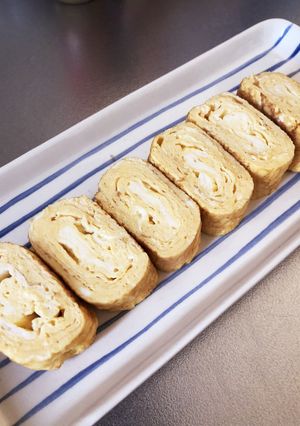 マヨ入り☆麺つゆでだし巻き風-レシピのメイン写真