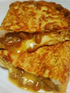 納豆チーズ卵焼き-レシピのメイン写真