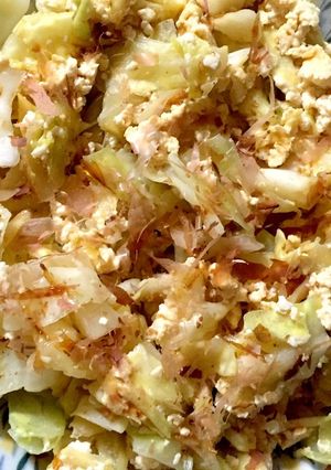 豆腐でキャベたま炒め-レシピのメイン写真