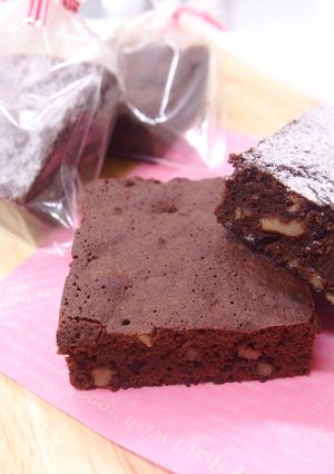 バレンタインの友チョコに「ブラウニー」-レシピのメイン写真
