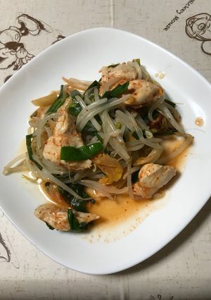 ささみと野菜のキムチ蒸し-レシピのメイン写真