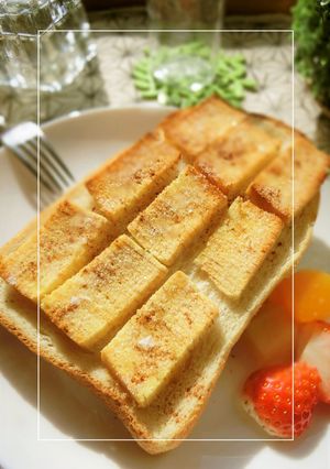 さく×ふわ❀バウムの甘塩トースト-レシピのメイン写真