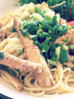 サバ缶とキノコのバター醤油パスタ-レシピのメイン写真