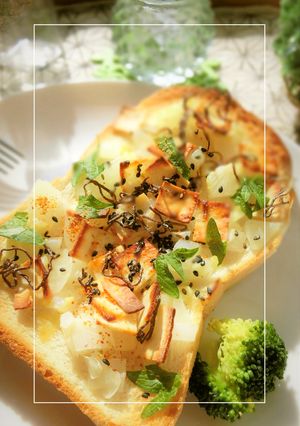 カットよっちゃん 大辛×玉葱の和トースト-レシピのメイン写真