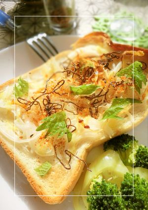 味付たら×酢玉葱のさっぱり和トースト-レシピのメイン写真