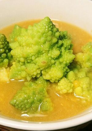 ロマネスコを食べるスープ-レシピのメイン写真