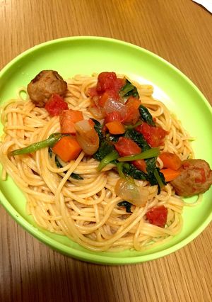 優しい味のミートボールパスタ♡-レシピのメイン写真